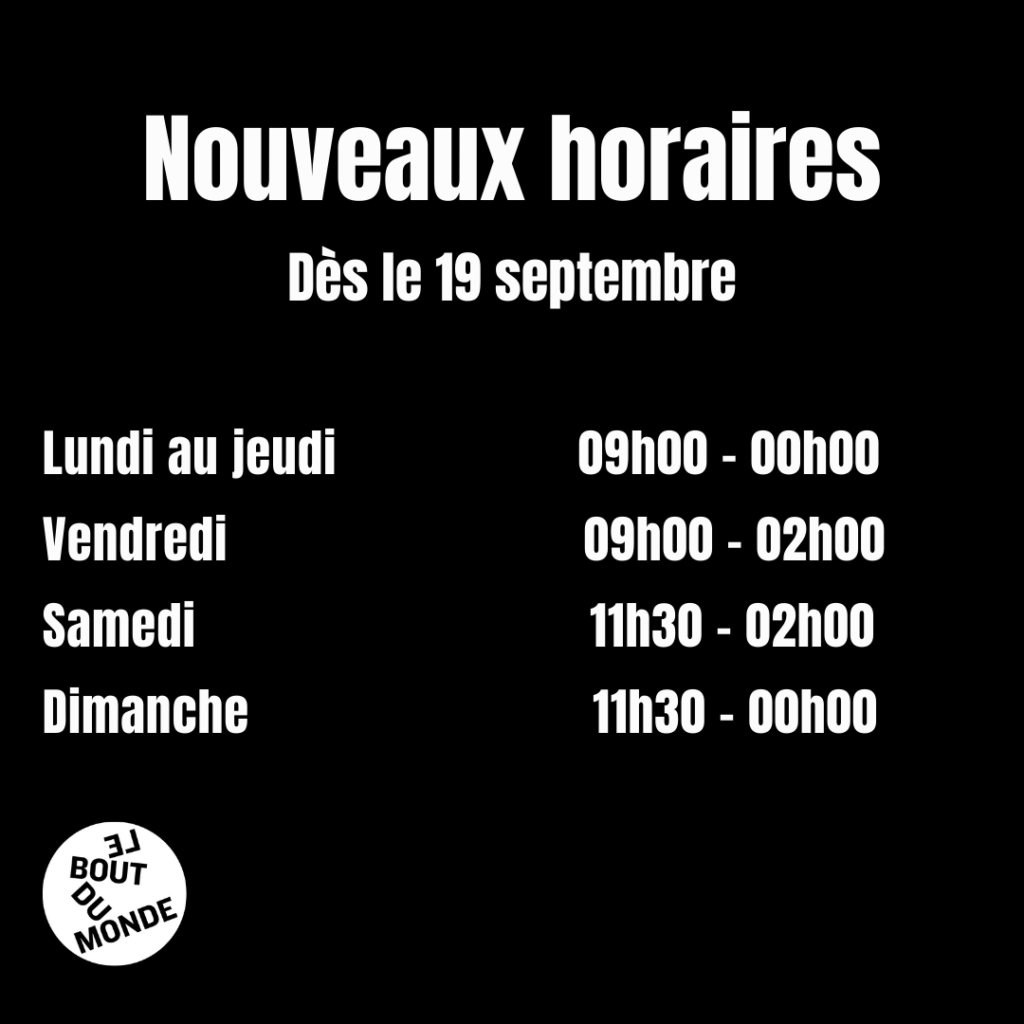 Nouveaux Horaires 1 